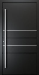 Turenwerke SL75 Design 270 Premium75 aluminium door in jet black RAL 9005