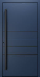 Turenwerke SL75 Design 270B Premium75 aluminium door in sapphire blue RAL 5003
