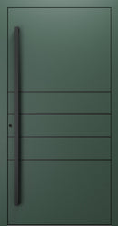 Turenwerke SL75 Design 270B Premium75 aluminium door in fir green RAL 6009