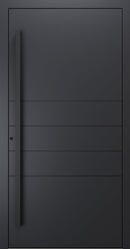 Turenwerke SL75 Design 270B Premium75 aluminium door in black grey RAL 7021