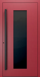Turenwerke SL75 Design 28 Premium75 aluminium door in purple red RAL 3004