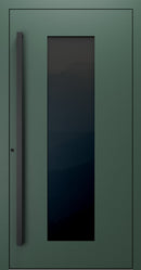 Turenwerke SL75 Design 28 Premium75 aluminium door in fir green RAL 6009