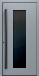 Turenwerke SL75 Design 28 Premium75 aluminium door in silver grey RAL 7001