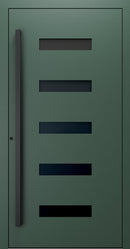 Turenwerke SL75 Design 31 Premium75 Aluminium Door - Fir Green RAL 6009 Blackline