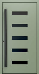 Turenwerke SL75 Design 31 Premium75 Aluminium Door - Pale Green RAL 6021 Blackline