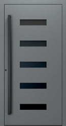 Turenwerke SL75 Design 31 Premium75 aluminium door in basalt grey RAL 7012