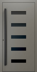 Turenwerke SL75 Design 31 Premium75 aluminium door in umbra grey RAL 7022