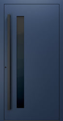 Turenwerke SL75 Design 34 Premium75 aluminium door in sapphire blue RAL 5003