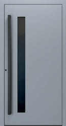 Turenwerke SL75 Design 34 Premium75 aluminium door in silver grey RAL 7001