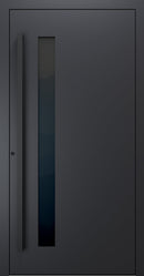 Turenwerke SL75 Design 34 Premium75 aluminium door in black grey RAL 7021