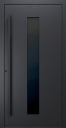 Turenwerke SL75 Design 35 Premium75 aluminium door in black grey RAL 7021