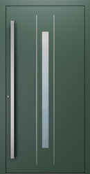 Turenwerke SL75 Design 620 Premium75 aluminium door in fir green RAL 6009