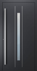 Turenwerke SL75 Design 620 Premium75 aluminium door in black grey RAL 7021