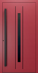 Turenwerke SL75 Design 620B Premium75 aluminium door in purple red RAL 3004