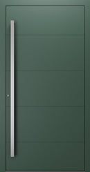 Turenwerke SL75 Design 660 Premium75 aluminium door in fir green RAL 6009