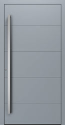 Turenwerke SL75 Design 660 Premium75 aluminium door in silver grey RAL 7001