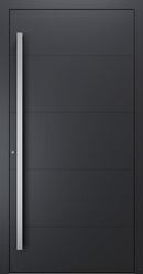 Turenwerke SL75 Design 660 Premium75 aluminium door in black grey RAL 7021
