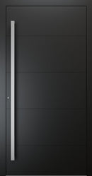 Turenwerke SL75 Design 660 Premium75 aluminium door in jet black RAL 9005