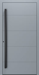 Turenwerke SL75 Design 660B Premium75 aluminium door in silver grey RAL 7001