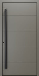 Turenwerke SL75 Design 660B Premium75 aluminium door in umbra grey RAL 7022