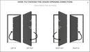 Turenwerke SL75 Design 270B Premium75 Aluminium Door - Silver Grey RAL 7001