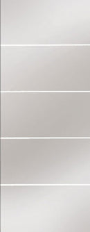 Eclisse Righe1 Satin Glass Single Pocket Door System