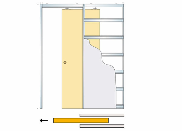 Eclisse Single Fire Rated Pocket Door System