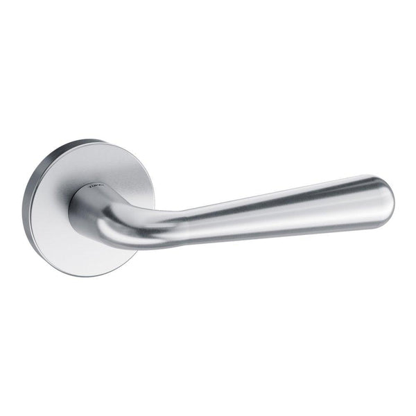 Atlantic Adra Designer Lever on Round Rose (Satin Chrome)