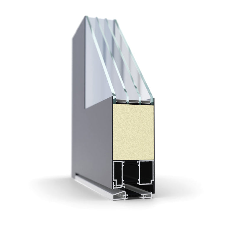 Turenwerke P90 Design 21 Aluminium Door - Dark Blue RAL5011 - Blackline