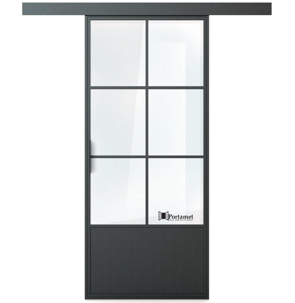 Portamet by Sfarzo - Barcelona Classic Single Glazed Steel Sliding Door