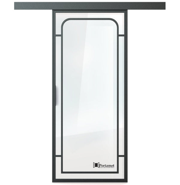 Portamet by Sfarzo - Faro Classic Single Glazed Steel Sliding Door