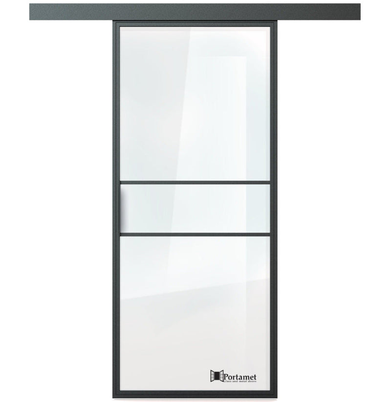 Portamet by Sfarzo - Italia Classic Single Glazed Steel Sliding Door