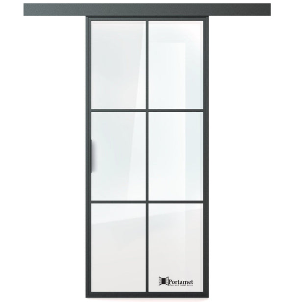 Portamet by Sfarzo - Malmo Classic Single Glazed Steel Sliding Door