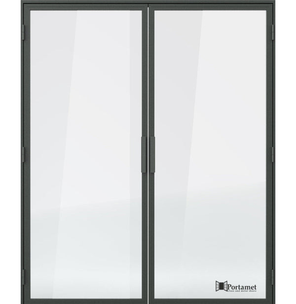 Portamet by Sfarzo - Milano Classic Double-Leaf Steel Glazed Crittal Style Door