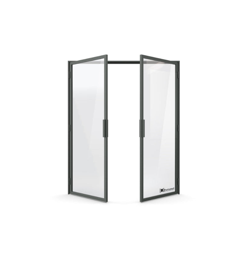 Portamet by Sfarzo - Milano Classic Double-Leaf Steel Glazed Crittal Style Door