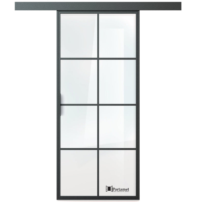 Portamet by Sfarzo - Oslo Classic Single Glazed Steel Sliding Door