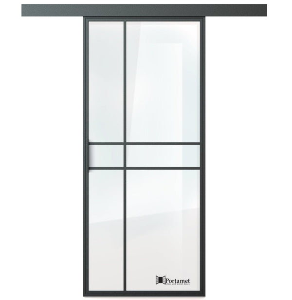 Portamet by Sfarzo - Paris Classic Single Glazed Steel Sliding Door