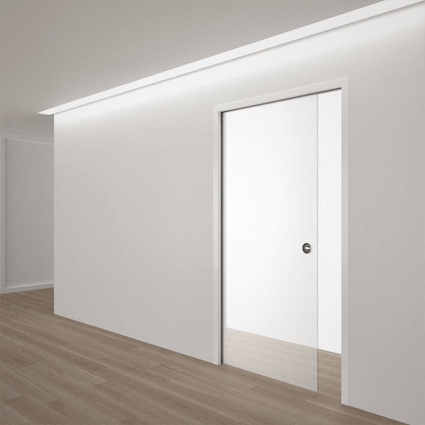 Eclisse Classic Satin Glass Single Pocket Door System