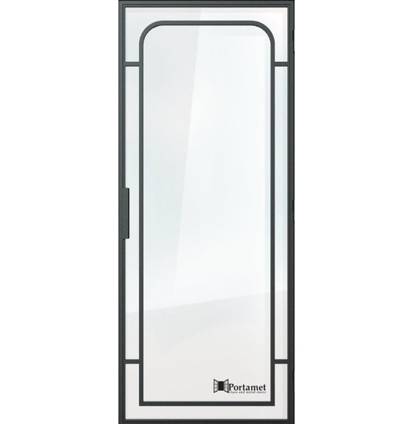 Portamet by Sfarzo - Faro Classic Single Glazed Steel Hinged Door with Frame