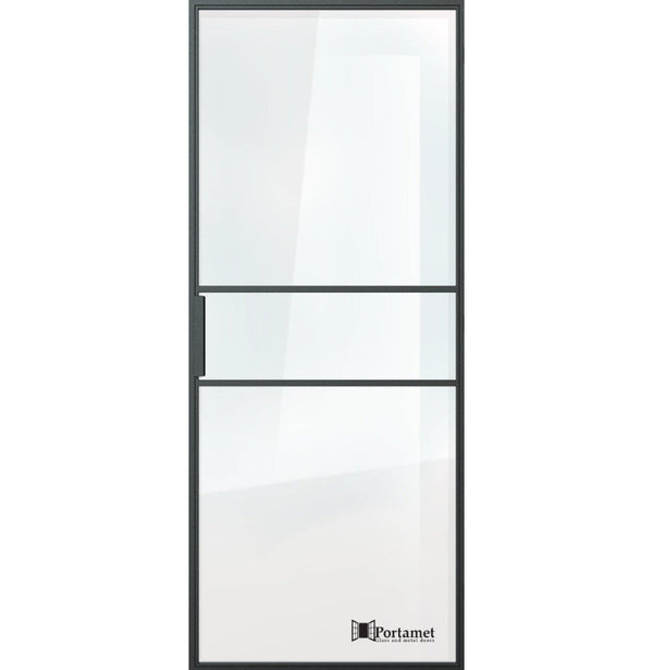 Portamet by Sfarzo - Italia Classic Single Glazed Steel Hinged Door with Frame