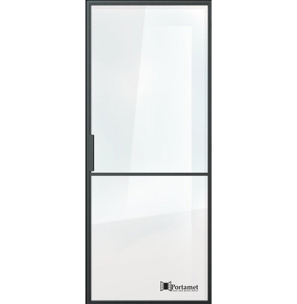 Portamet by Sfarzo - Madrid Classic Single Glazed Steel Hinged Door with Frame