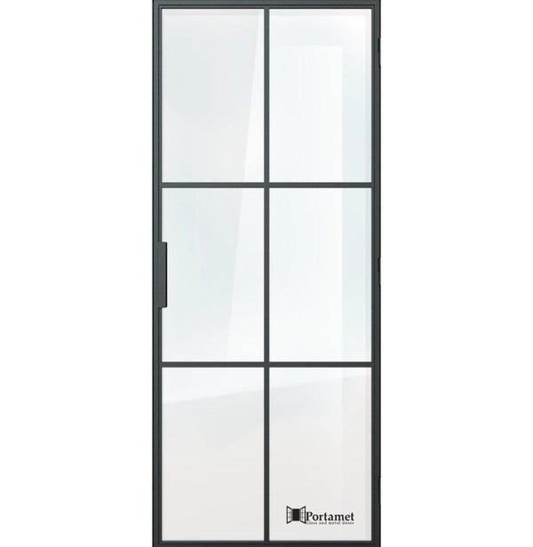 Portamet by Sfarzo - Malmo Classic Single Glazed Steel Hinged Door with Frame