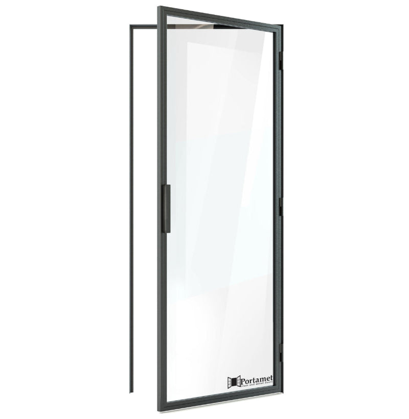 Portamet by Sfarzo - Milano Classic Single Glazed Steel Hinged Door with Frame