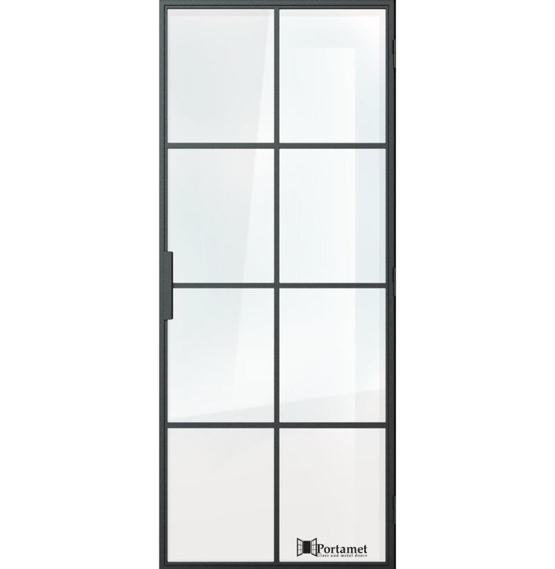 Portamet by Sfarzo - Oslo Classic Single Glazed Steel Hinged Door with Frame