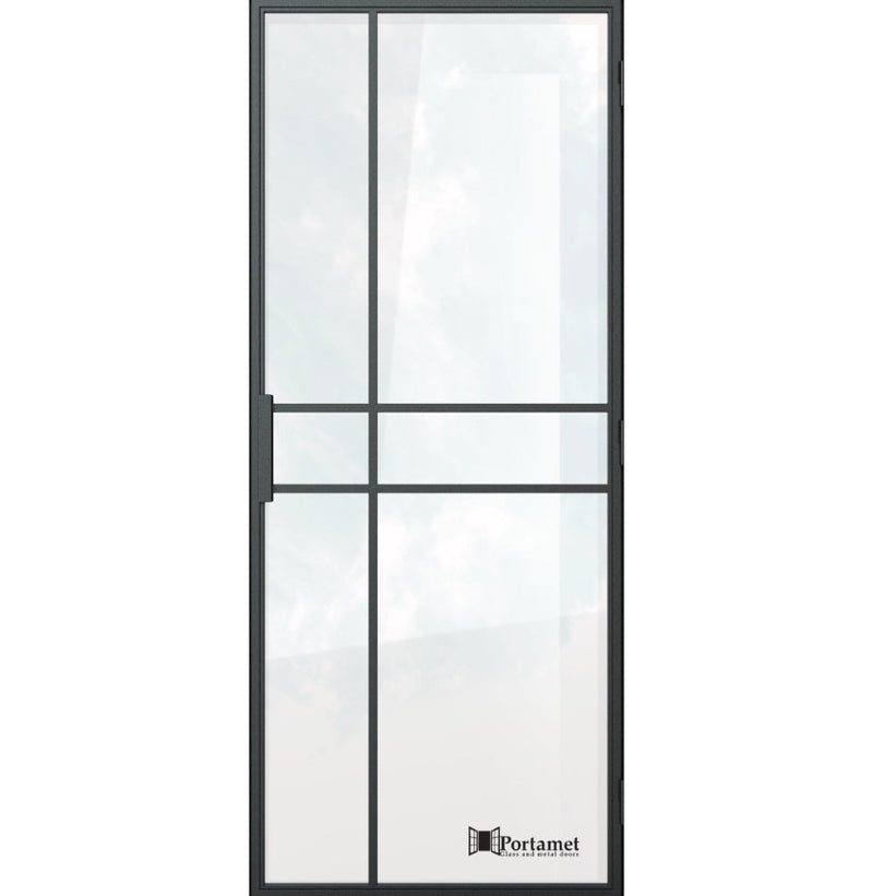 Portamet by Sfarzo - Paris Classic Single Glazed Steel Hinged Door with Frame