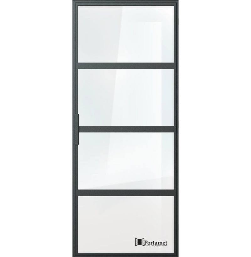 Portamet by Sfarzo - Roma Classic Single Glazed Steel Hinged Door with Frame