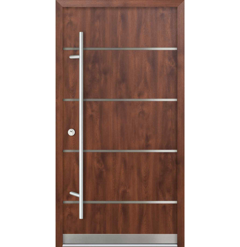 Turenwerke DS68 Design 02 Steel Door - Walnut