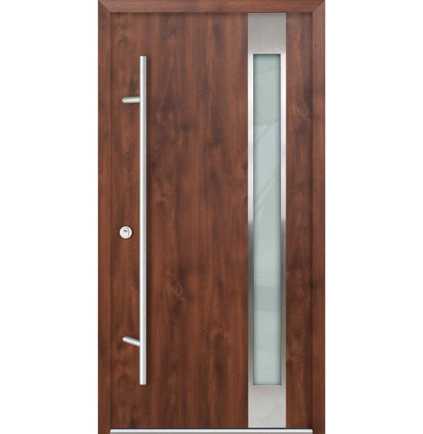 Turenwerke DS68 Design 04 Steel Door - Walnut