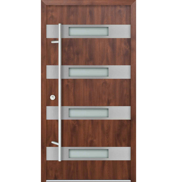 Turenwerke DS68 Design 06 Steel Door - Walnut