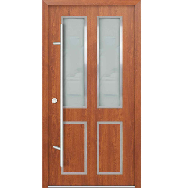 Turenwerke DS68 Design 09 Steel Door - Golden Oak